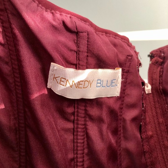 Kennedy Blue Allison bridesmaid dress, color Bordeaux, size 6 - Picture 13 of 14